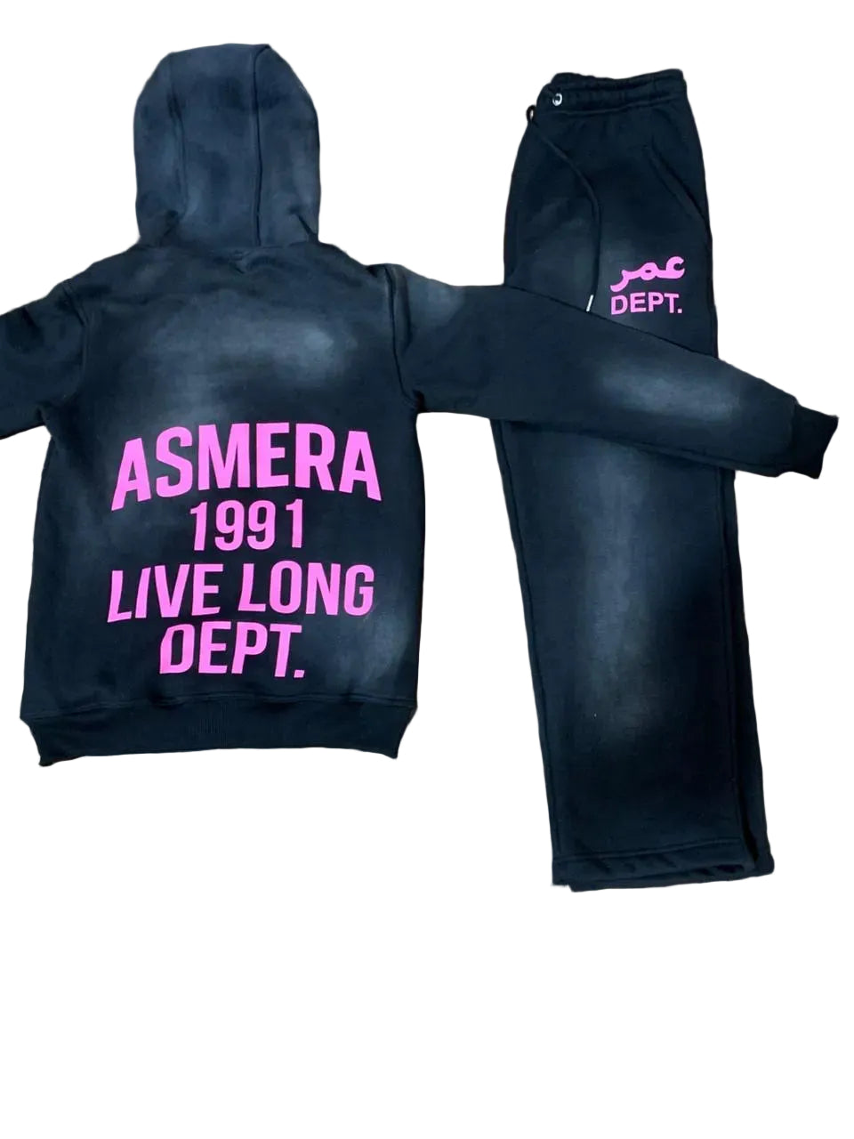 Black washed Tracksuit