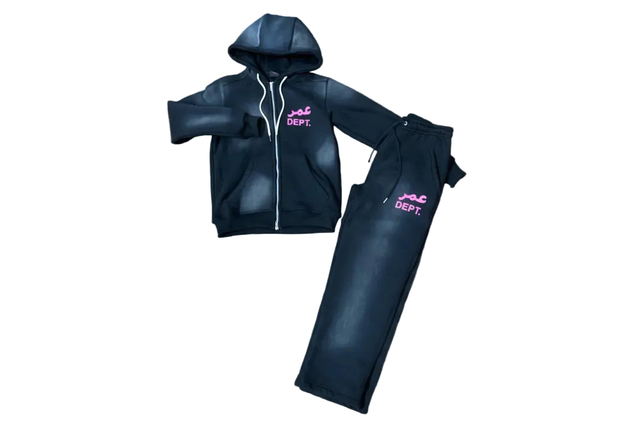 Black washed Tracksuit